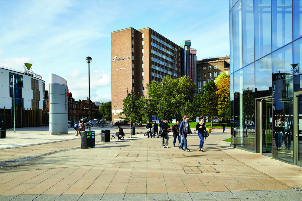 A view outside of the Aston University