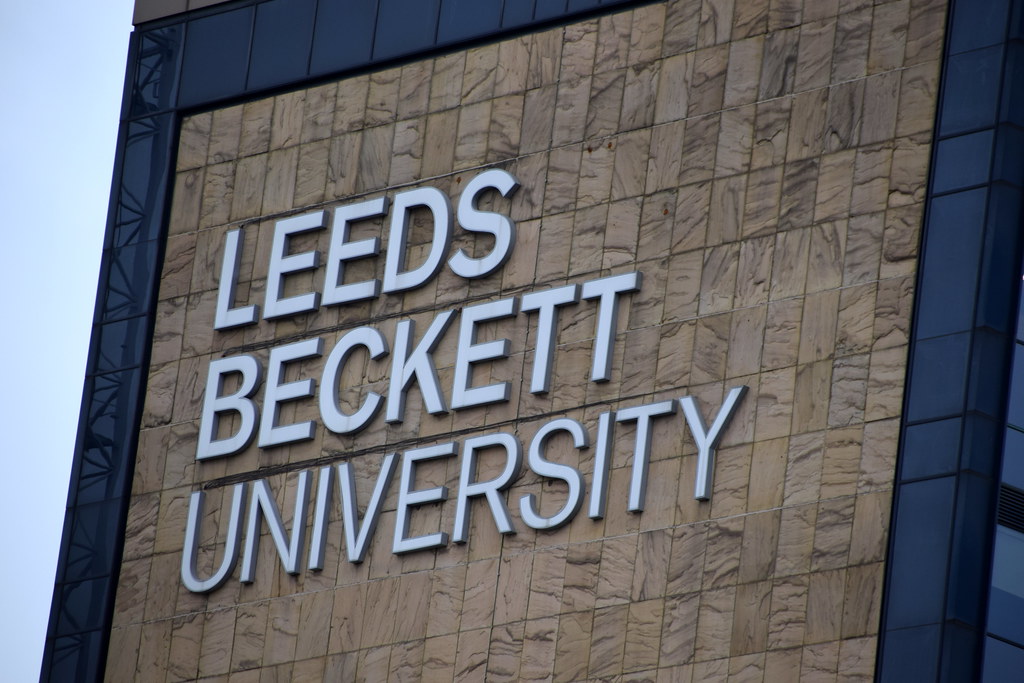 A view outside of the Leeds Beckett University