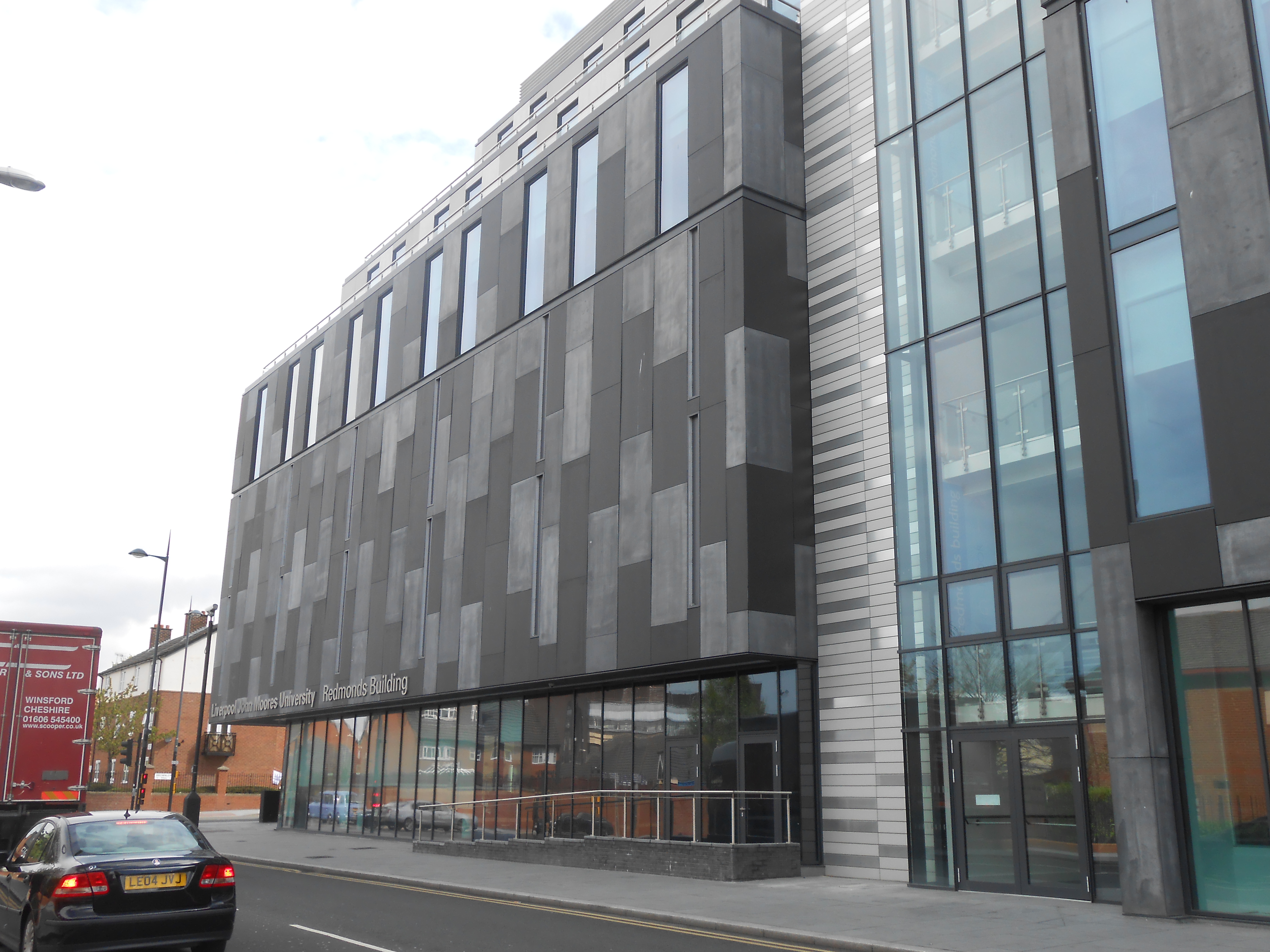 A view outside of the Liverpool John Moores University