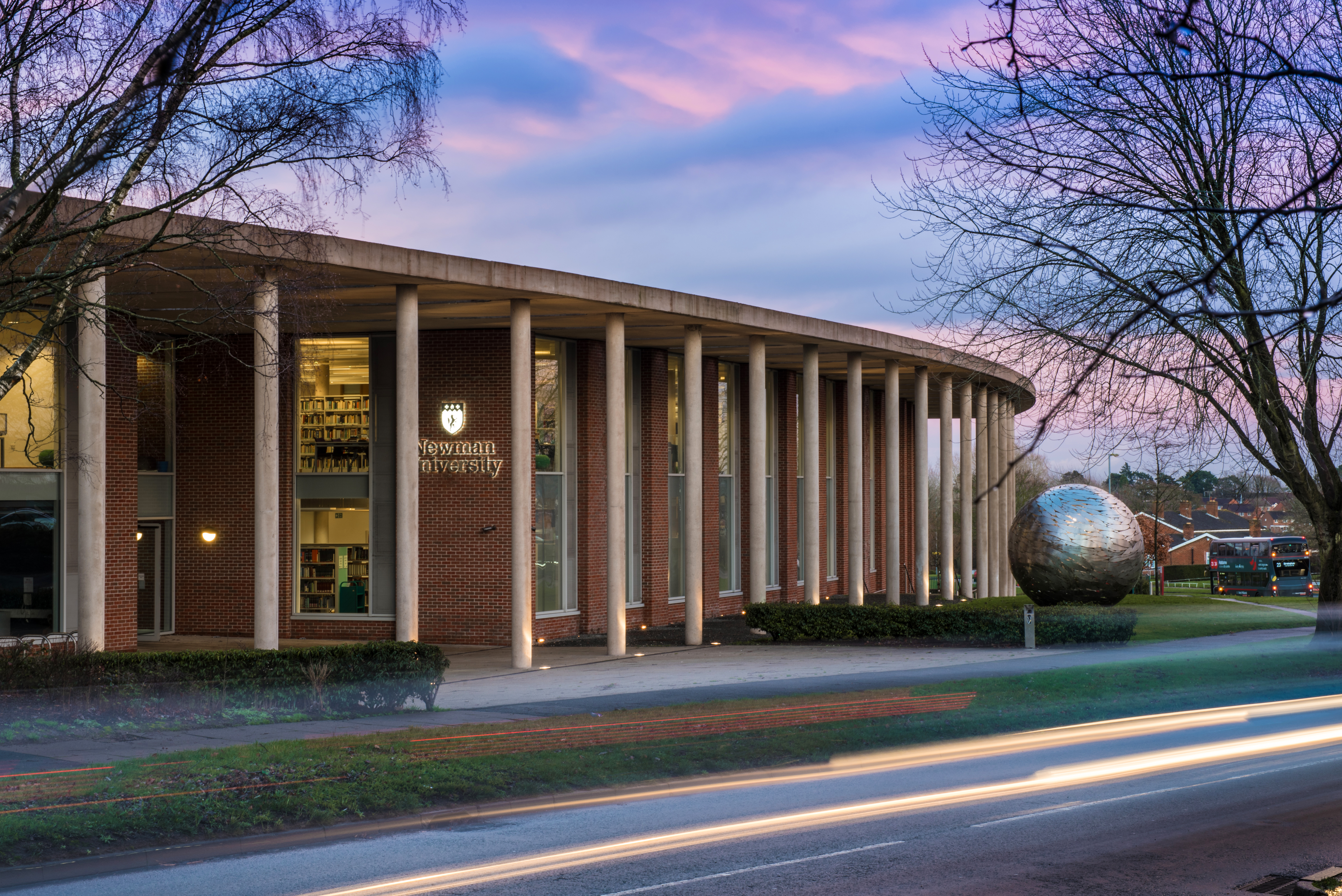 A view outside of the Newman University