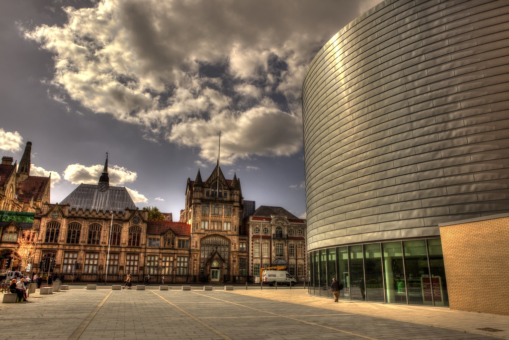 A view outside of the University of Manchester